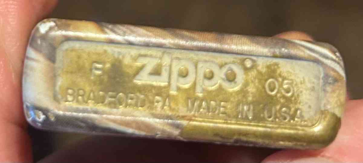 camo 2005 zippo lighter