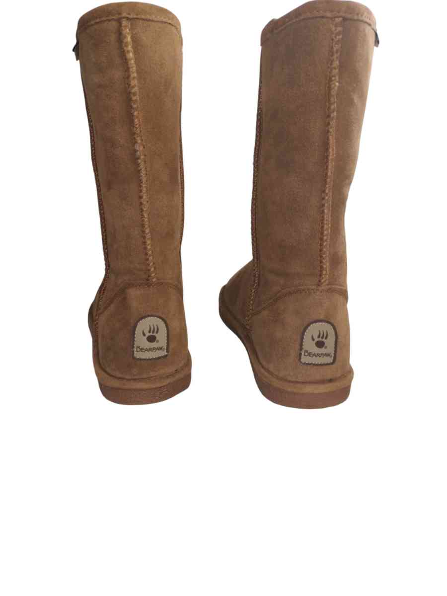 BEARPAW WOMENS BOOTS  ELLE TALL  US SIZE 10  BROWN
