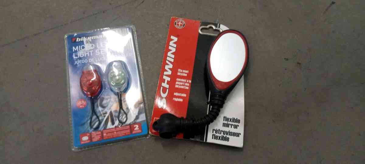 the light type led and the mirror for the bike body