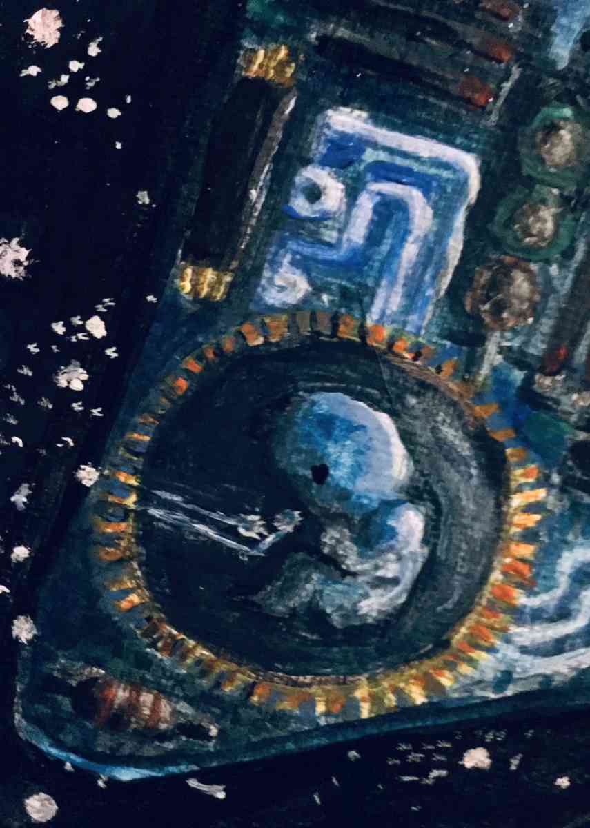 Original acrylic painting 14x11