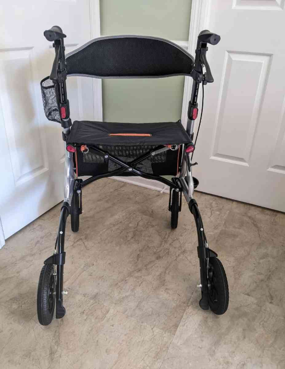 All terrain Rollator Walker Foldable Seat Light