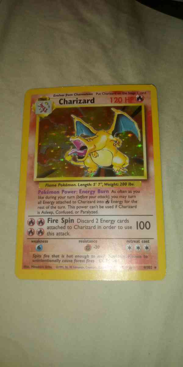 1st edition charizard trying to make some money thanks
