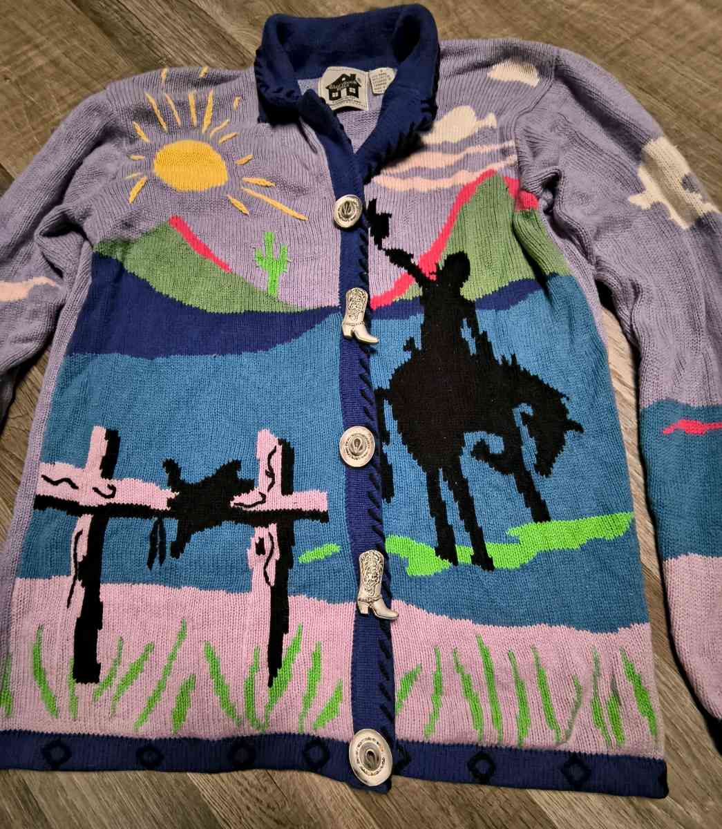 Vintage Storybook Knits Sweater Size Small