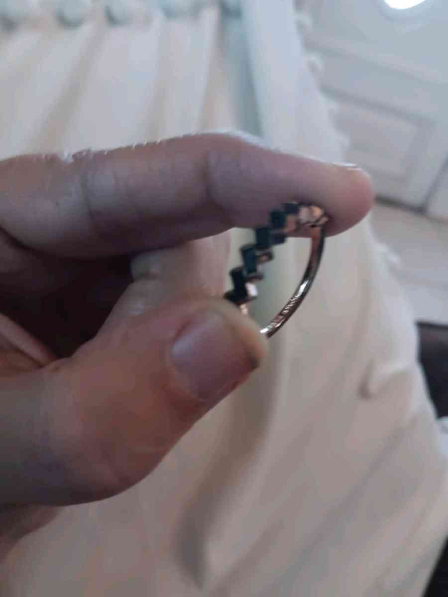 rose gold black diamond ring