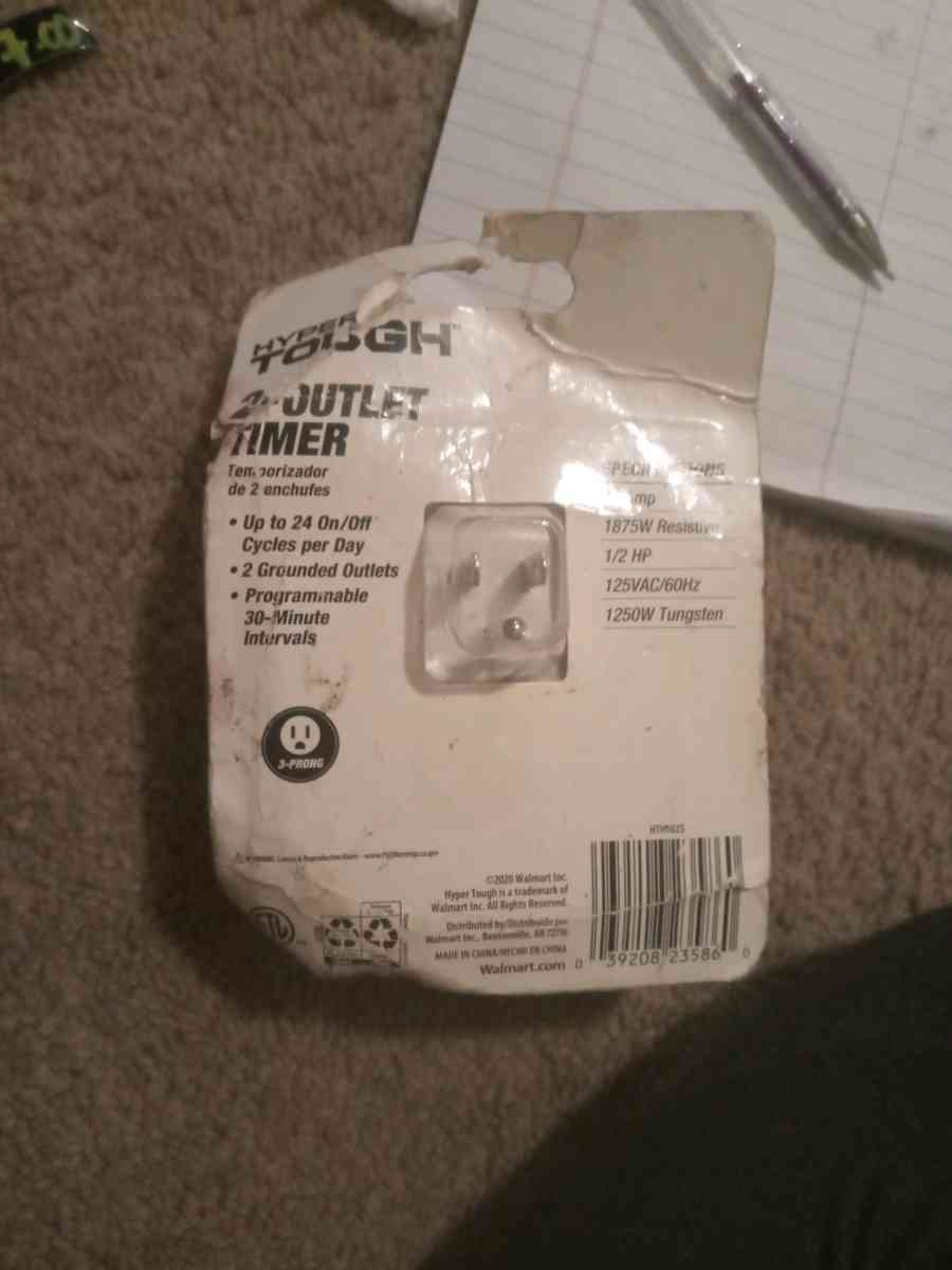 hyper tough 2 outlet timer
