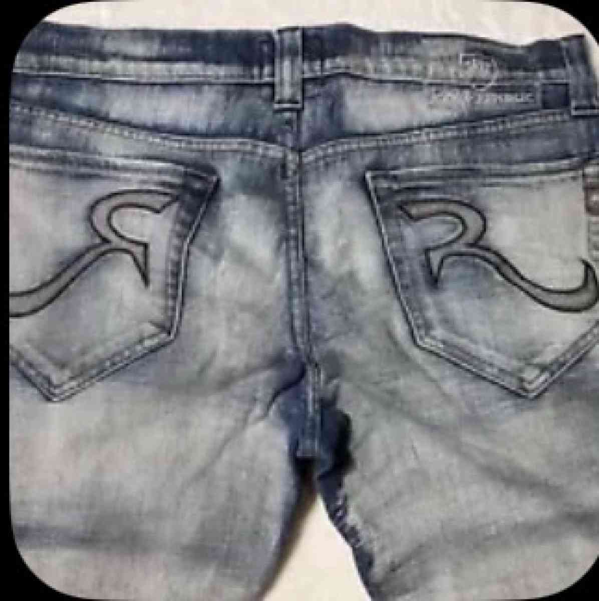 Rock  Republic Vaughn Size 33 Jeans Distressed Straight Leg