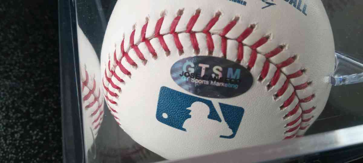 baseball signed by Jose Canseco with coa