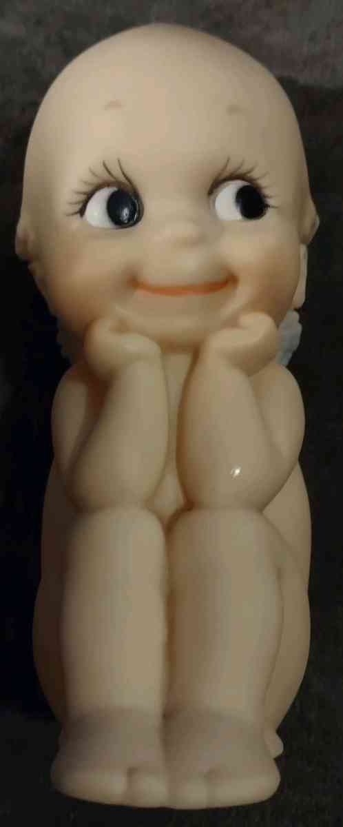THINKER KEWPIE SQUEAKY DOLL  CAMEO  VINTAGE ROSE ONEILL