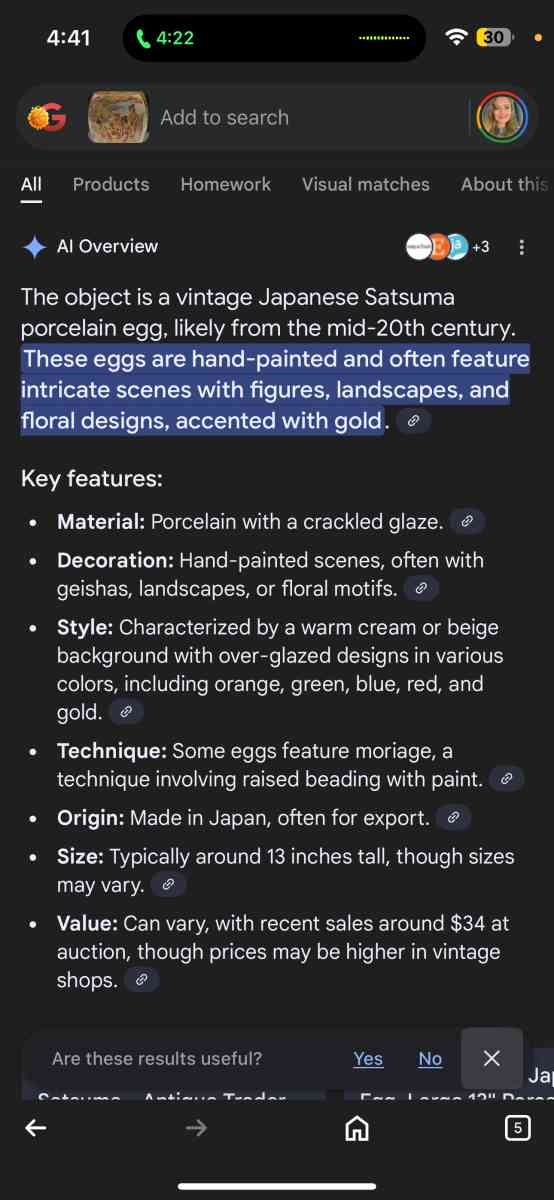 Chinese porcelain egg