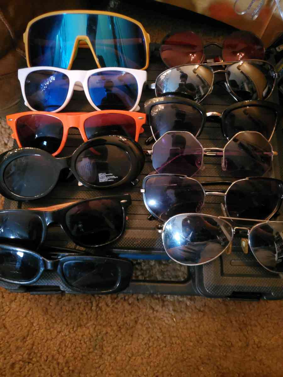 sun glasses 10 bucks for all 12 pairs
