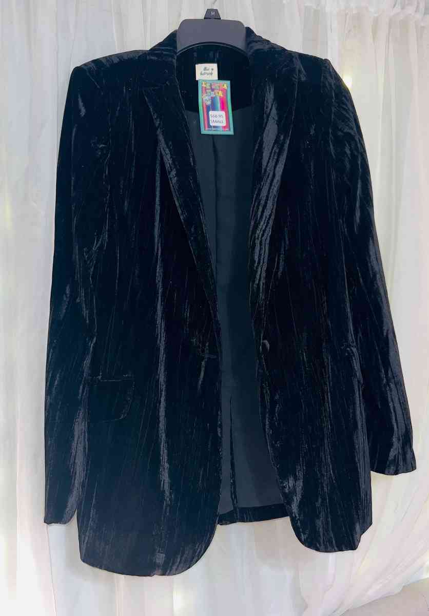 Black Velvet Blazer