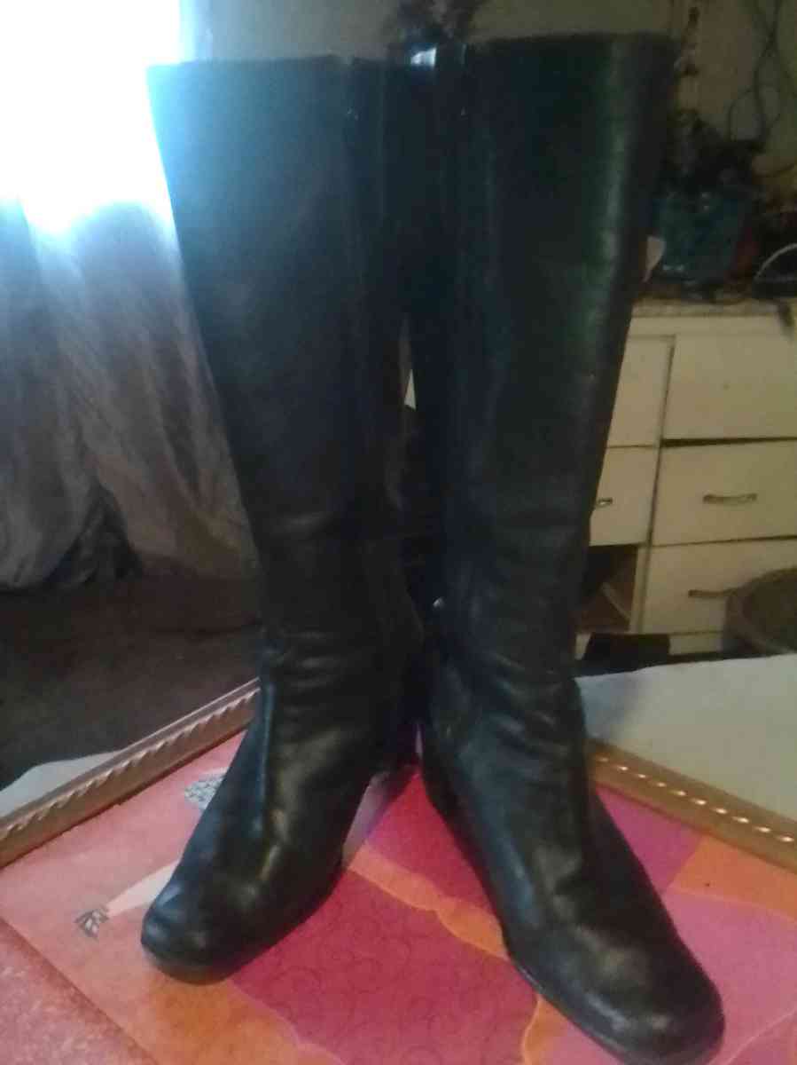 black knee high boots