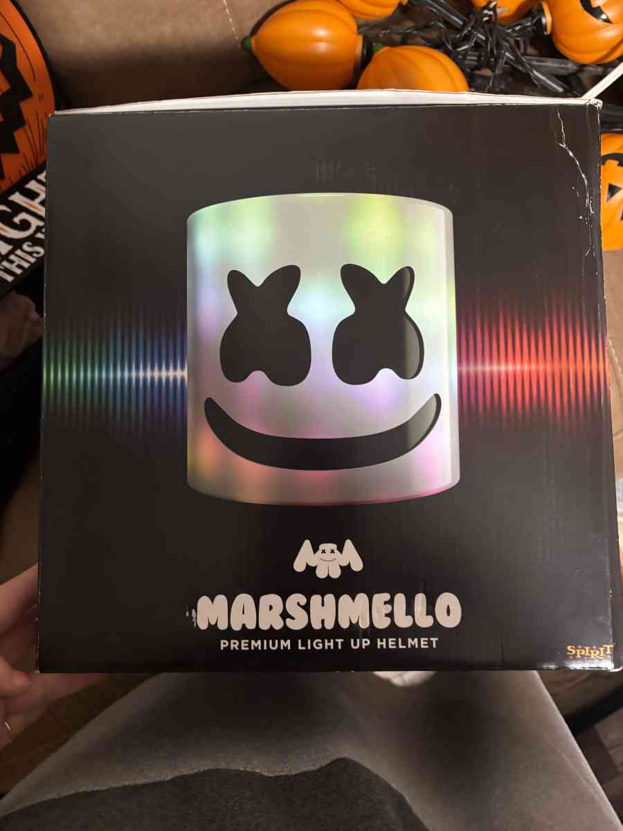 Marshmallow light up helmet costume