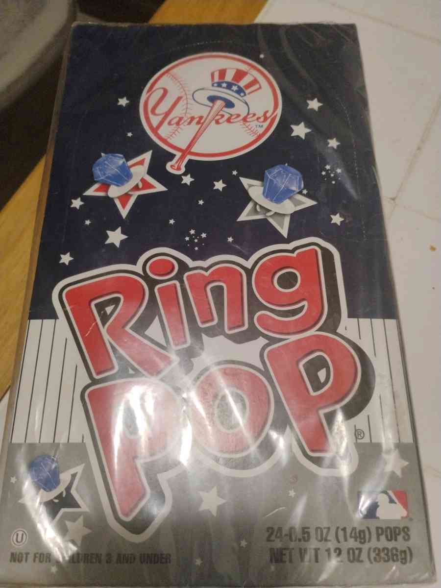 Yankees Ring Pop 2405 OZ 14g Pops NervWT 12 OZ