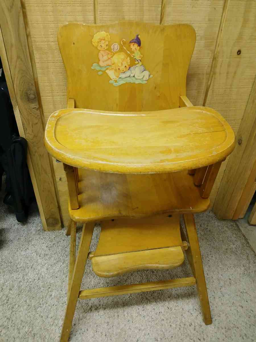 antique high chair