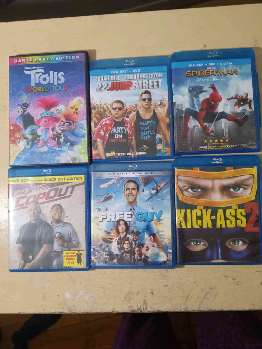 Used Blue Ray dvds
