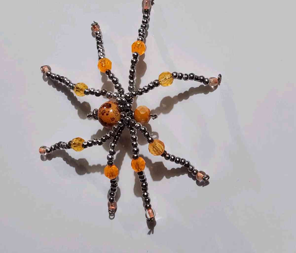 handmade beaded spider