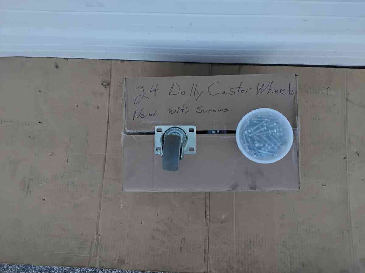Nice Heavy Duty Caster Wheels 24 and with Hardware Like New