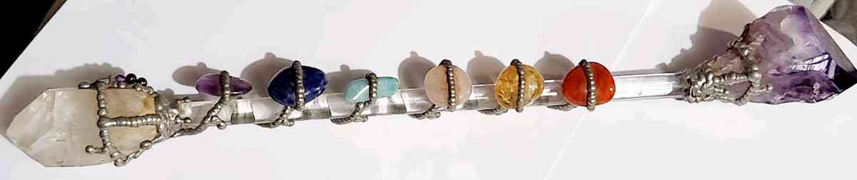 handmade chakra wand healing