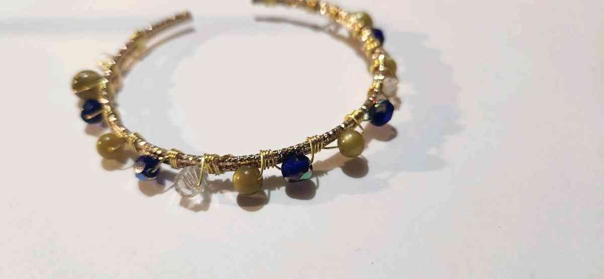 handmade wire wrapped bracelet
