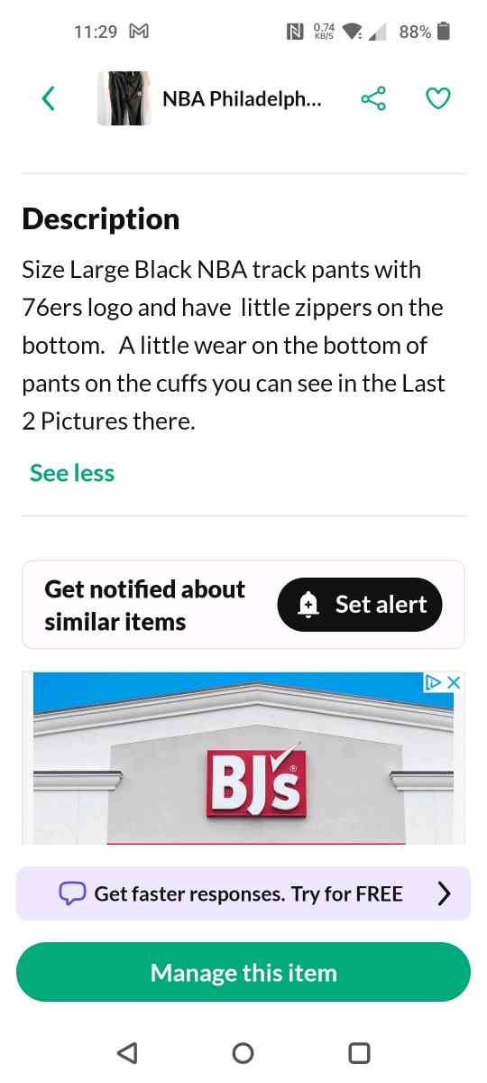 Philadelphia 76ers Track Pants