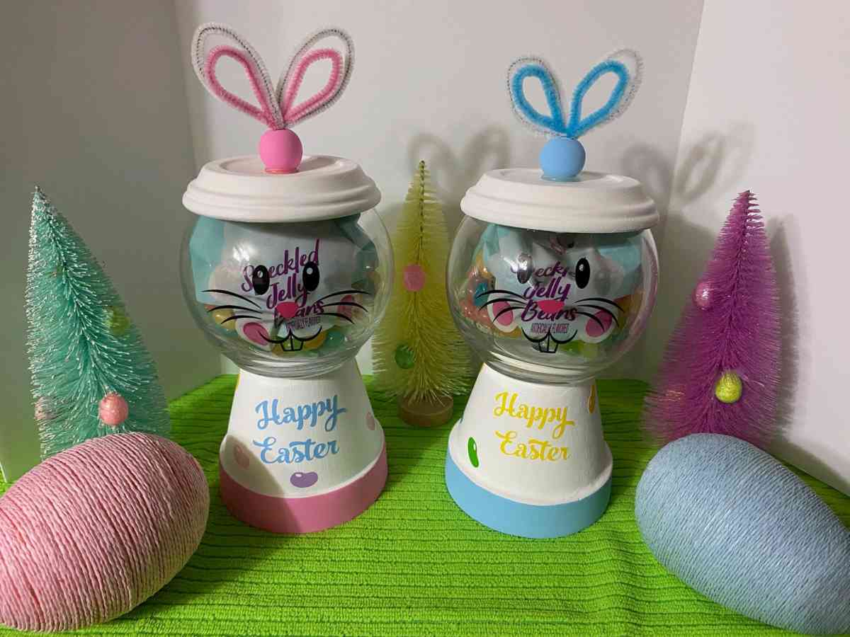 Homemade Easter jars