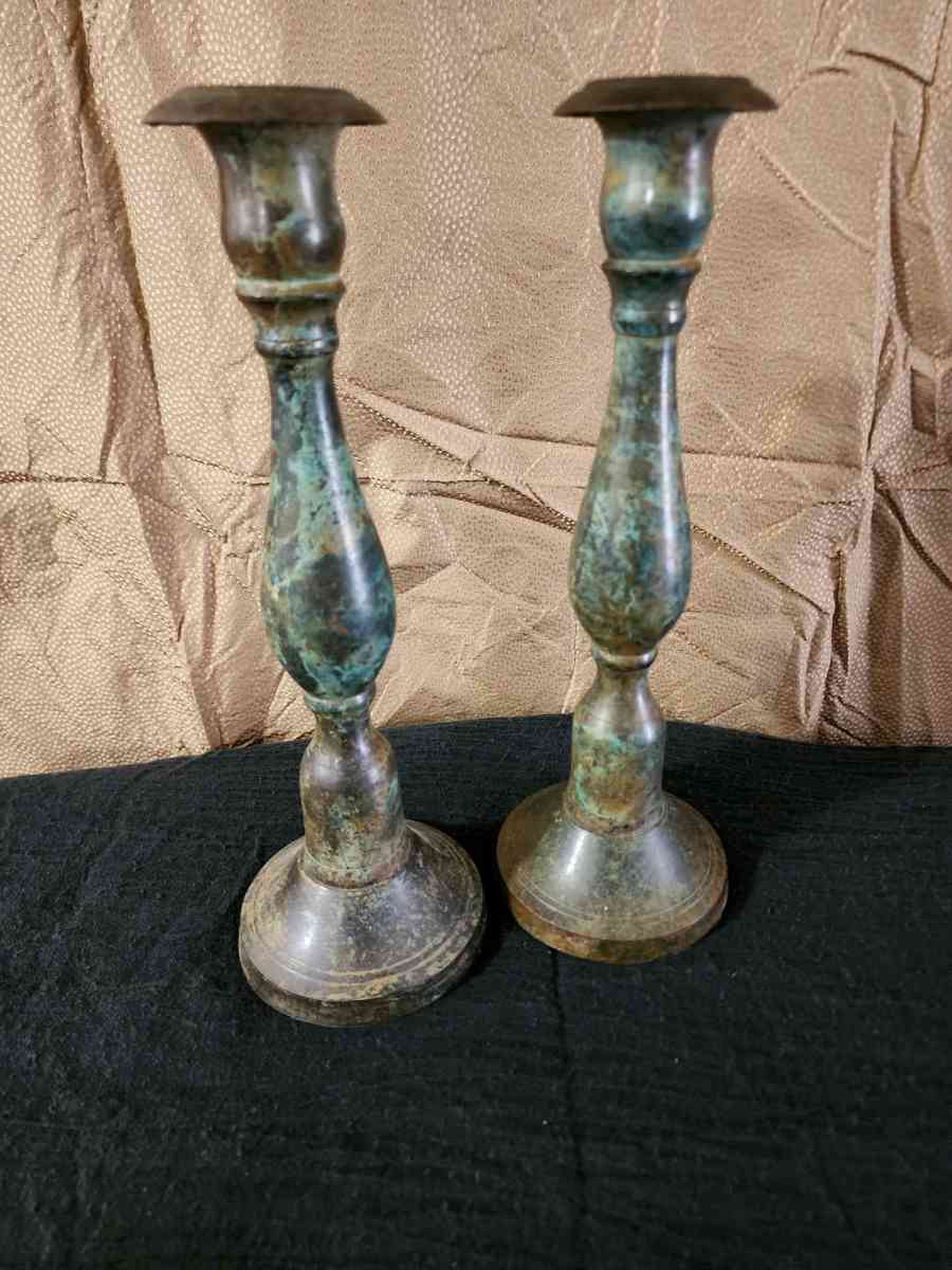 Brass candle sticks