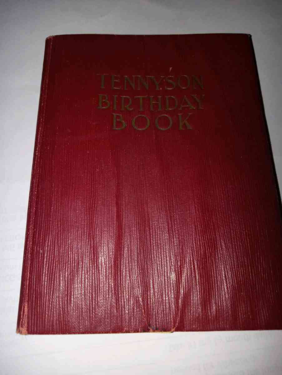 The Tennyson Birthday Book