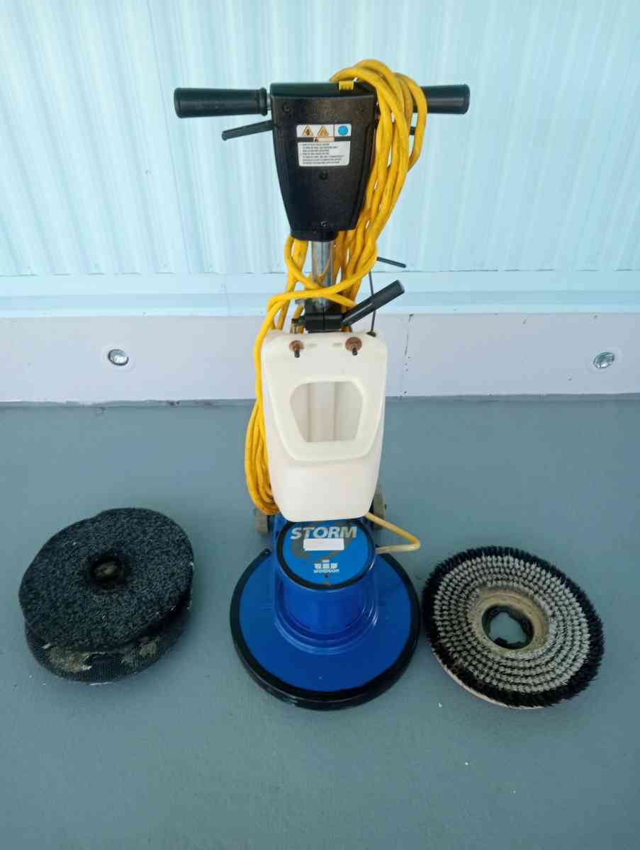 machine to polish floors or remove wax