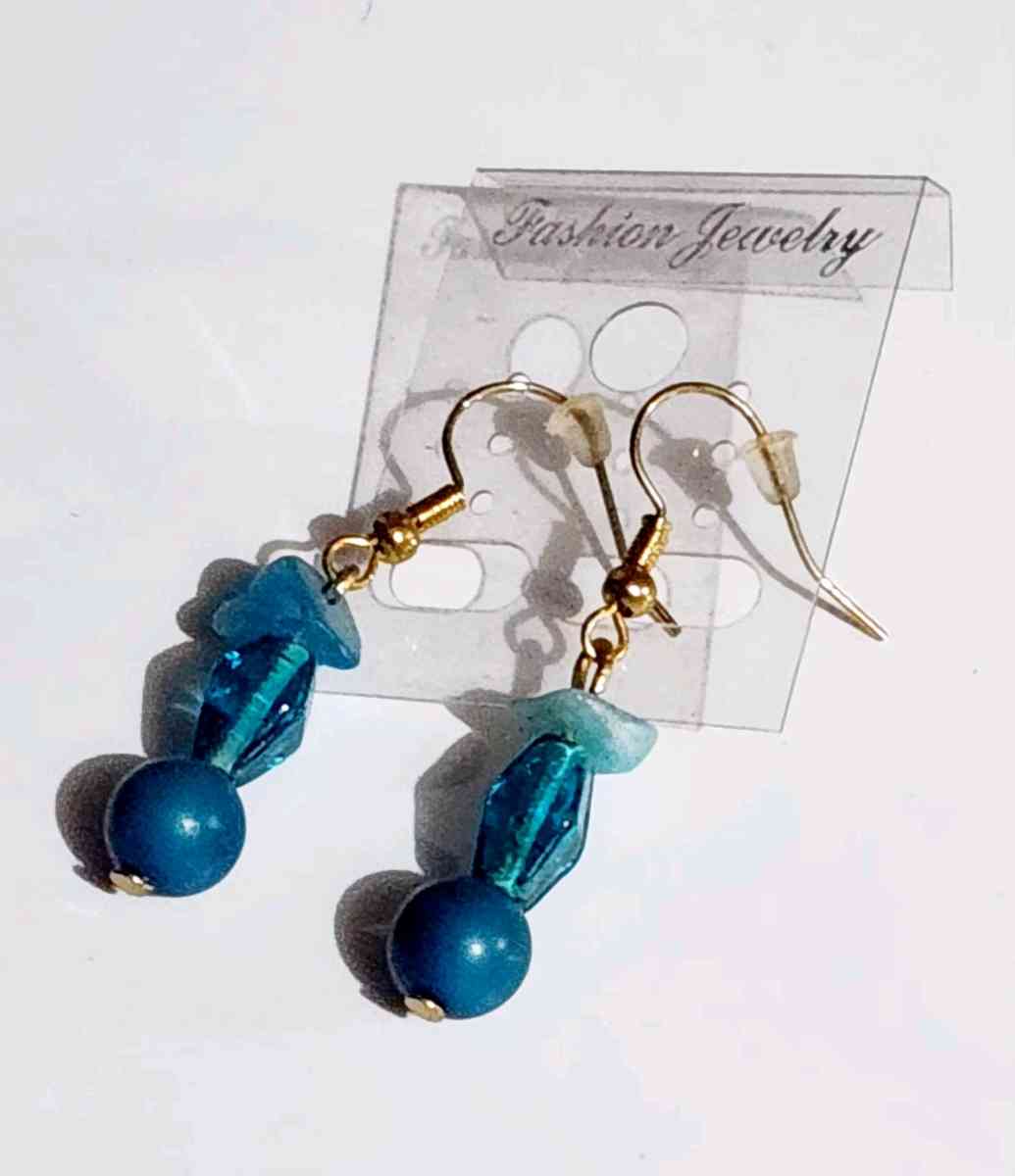 handmade glass beaded earrings