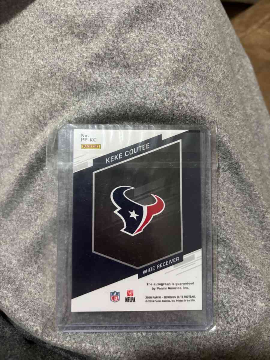 KeKe Coutee autograph football card