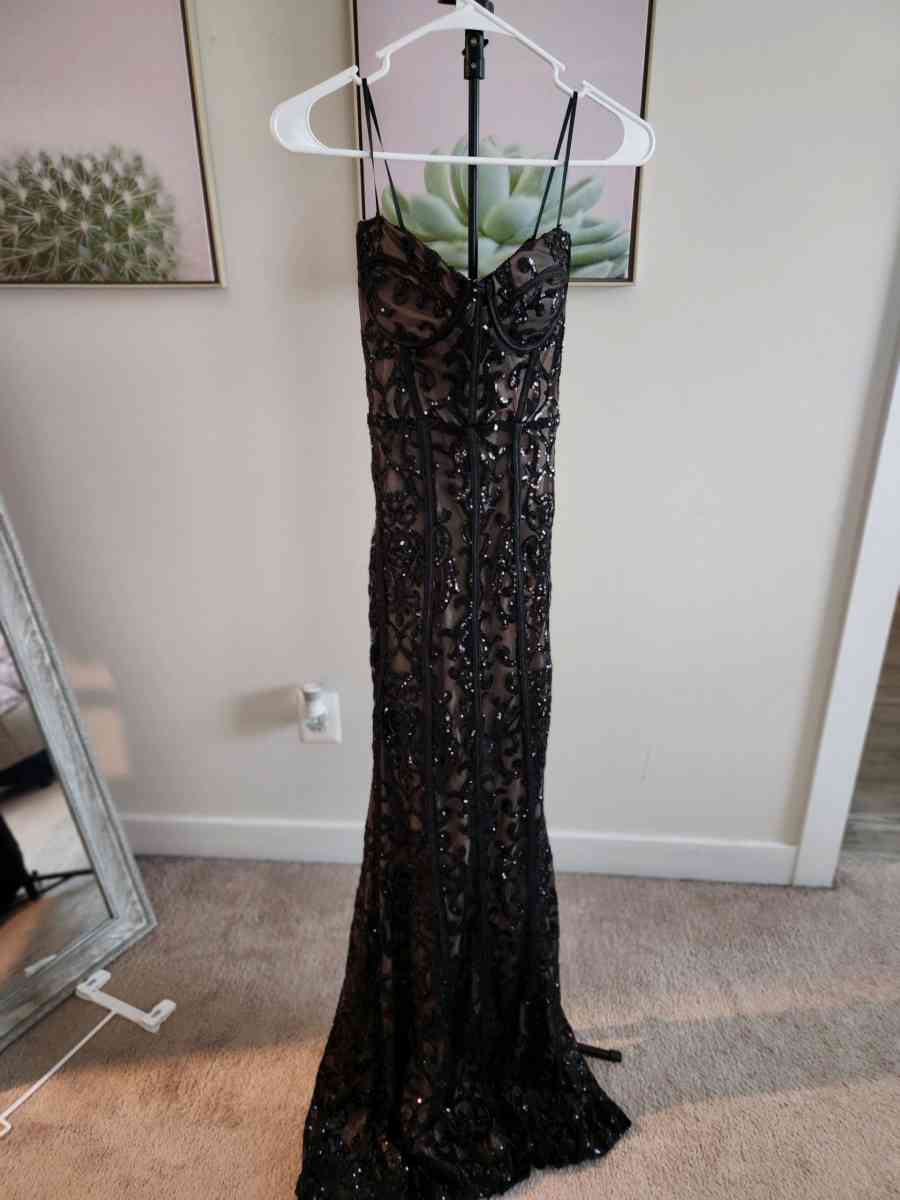 Windsor strapless sequin gown