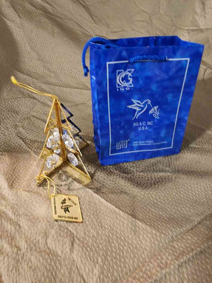 Crystal gold Plated ornaments