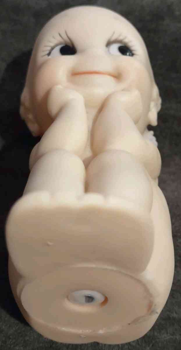 THINKER KEWPIE SQUEAKY DOLL  CAMEO  VINTAGE ROSE ONEILL