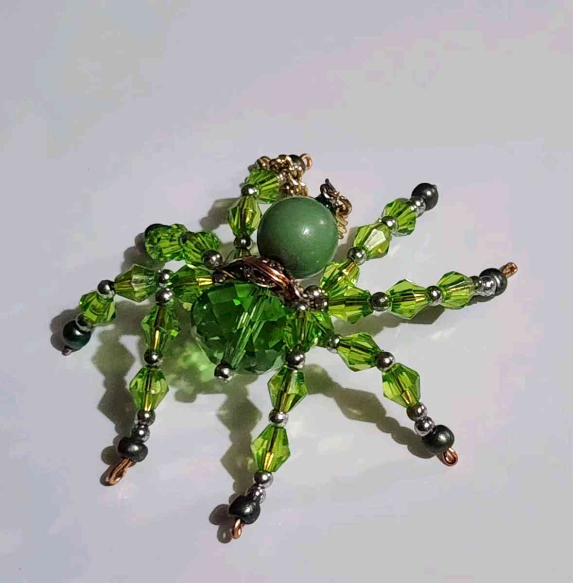 handmade glass beaded spider