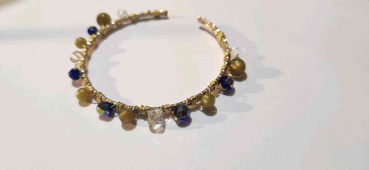 handmade wire wrapped bracelet