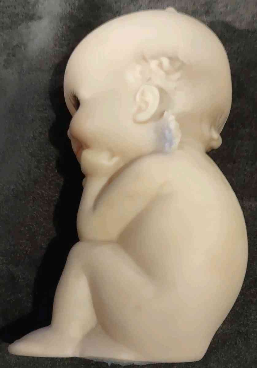 THINKER KEWPIE SQUEAKY DOLL  CAMEO  VINTAGE ROSE ONEILL
