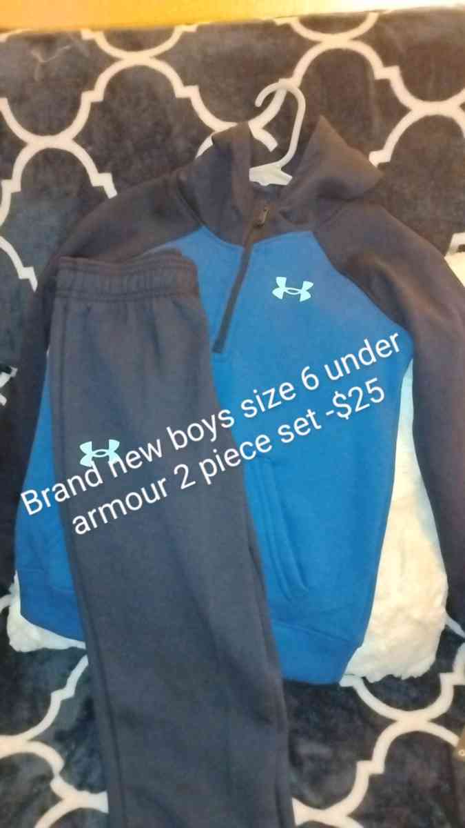 brand new boys Nike under armour and Jordan 2 piece sets
