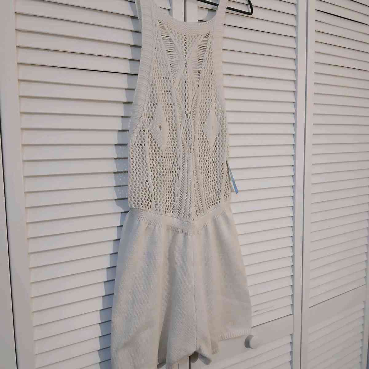 Cupshe Crochet Cover up Romper for Women Size S