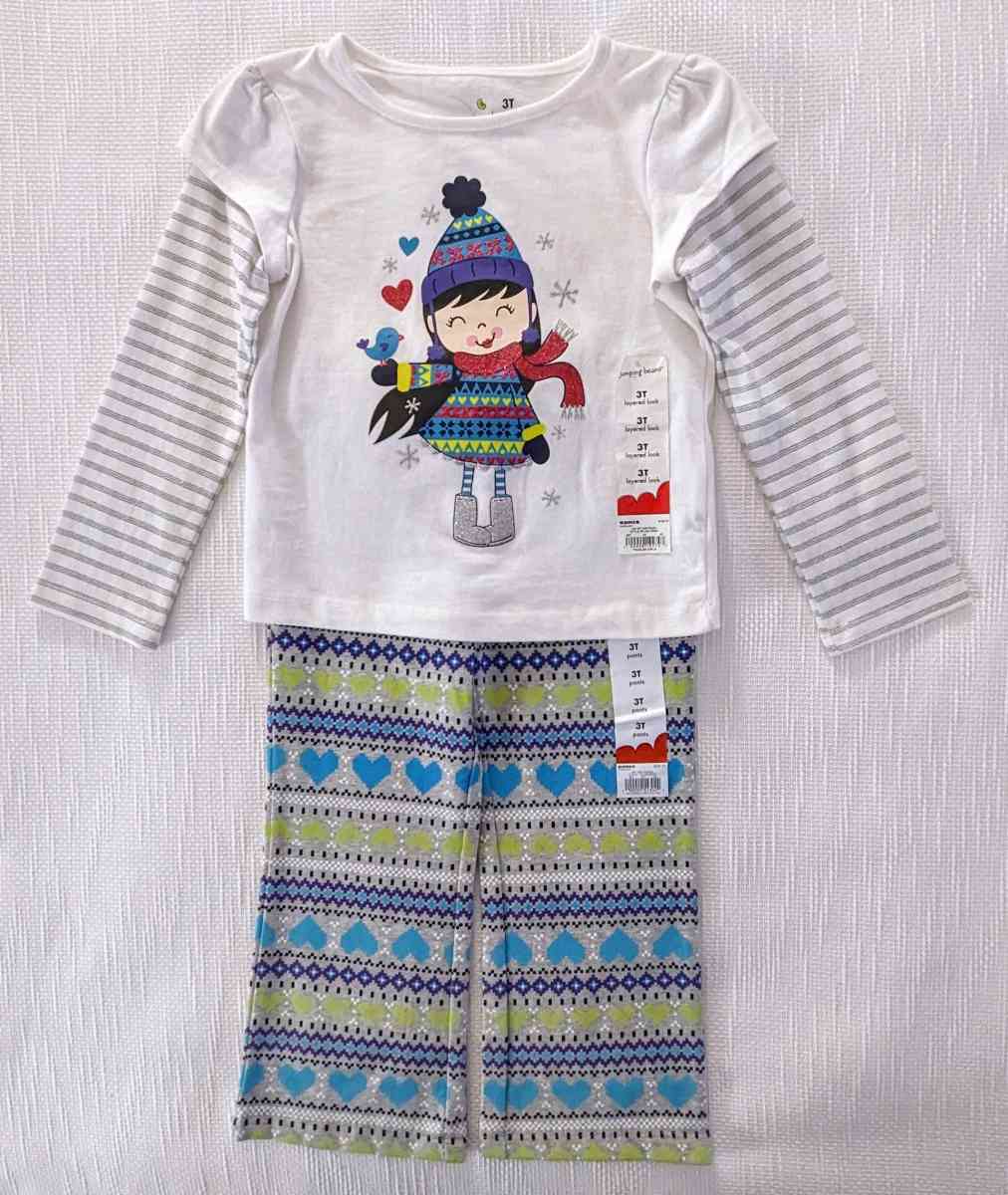 3 pcs Mix and Match Girl Pants Set