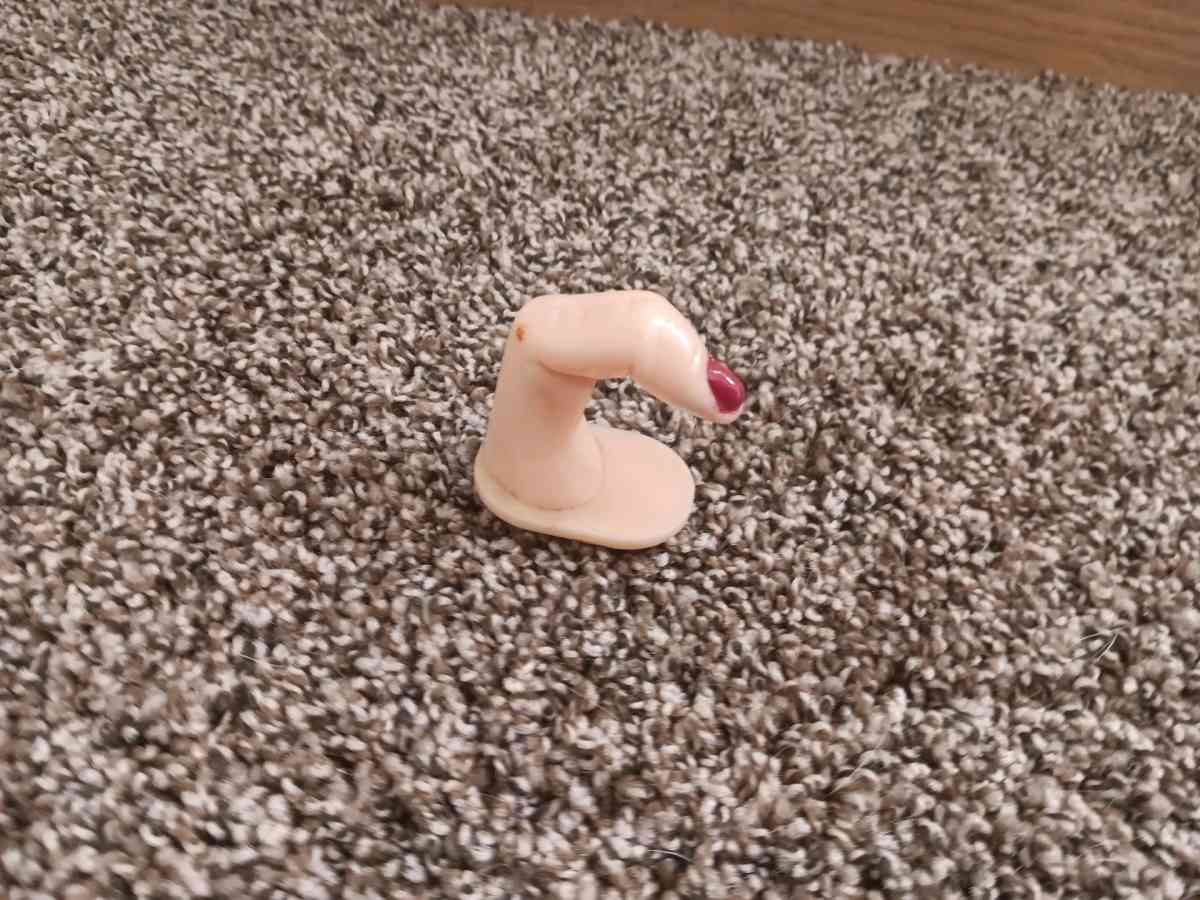 Finger hook adhesive