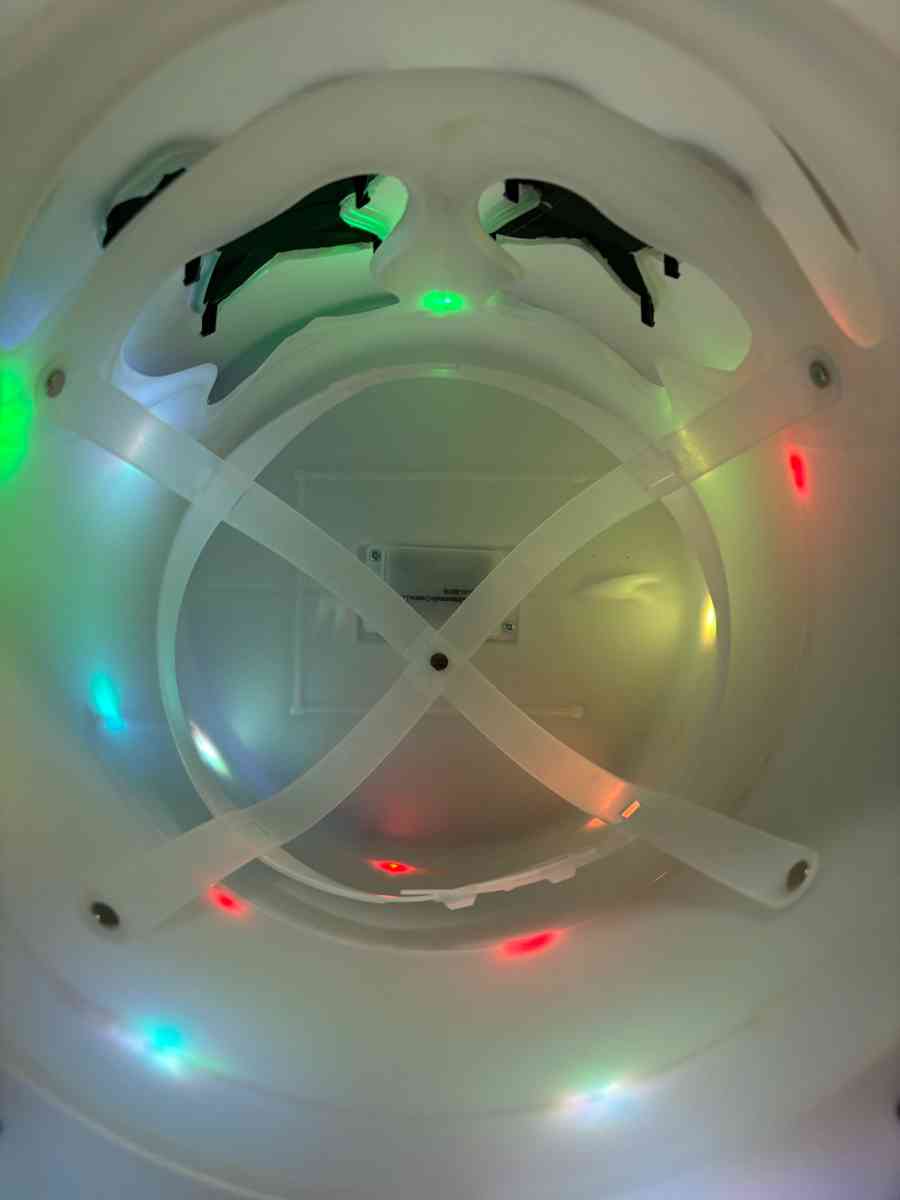 Marshmallow light up helmet costume