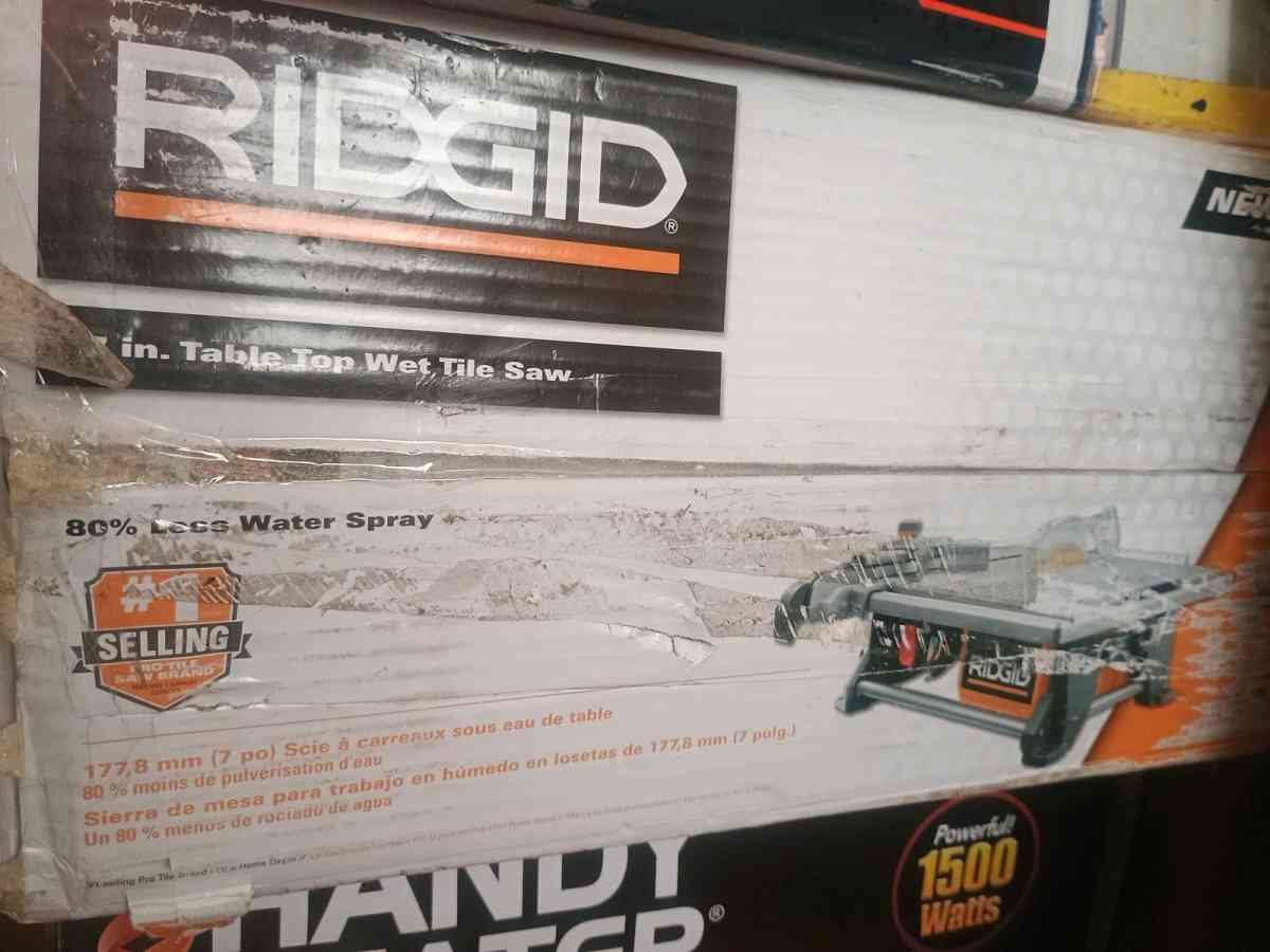 Ridgid Saw Wood Chipper Shredder Wet Table Say