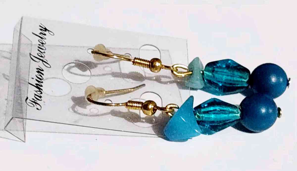 handmade glass beaded earrings