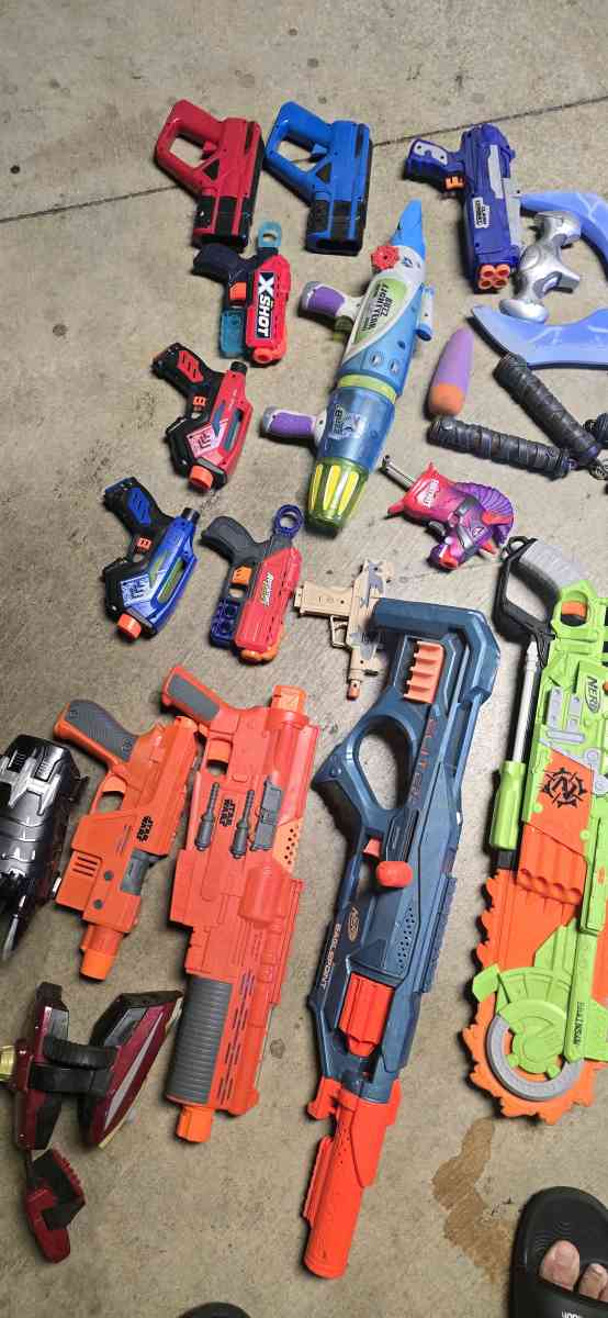 NERF GUNS EVERYTHING YOU SEE FOR 50