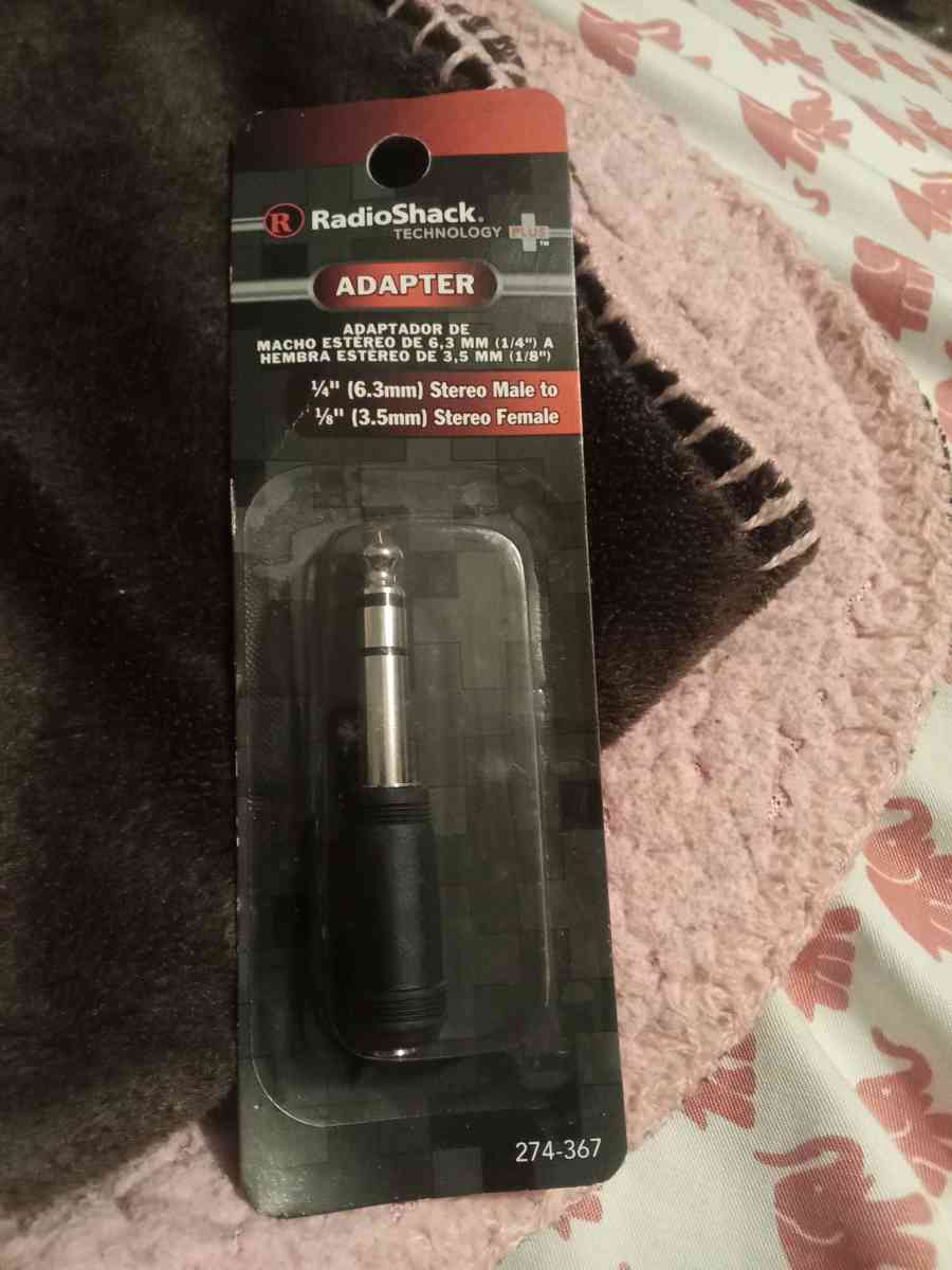RadioShack 63mm Male to 35mm Female Headphone Stereo Jack