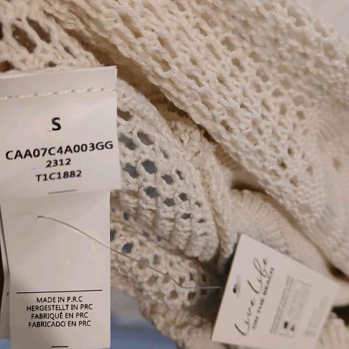 Cupshe Crochet Cover up Romper for Women Size S