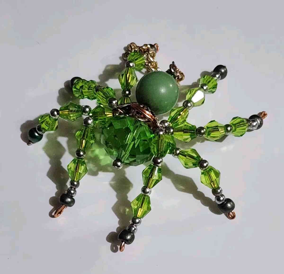handmade glass beaded spider