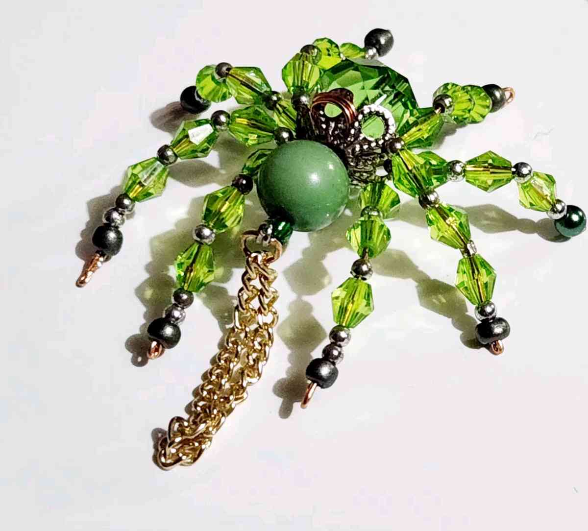 handmade glass beaded spider