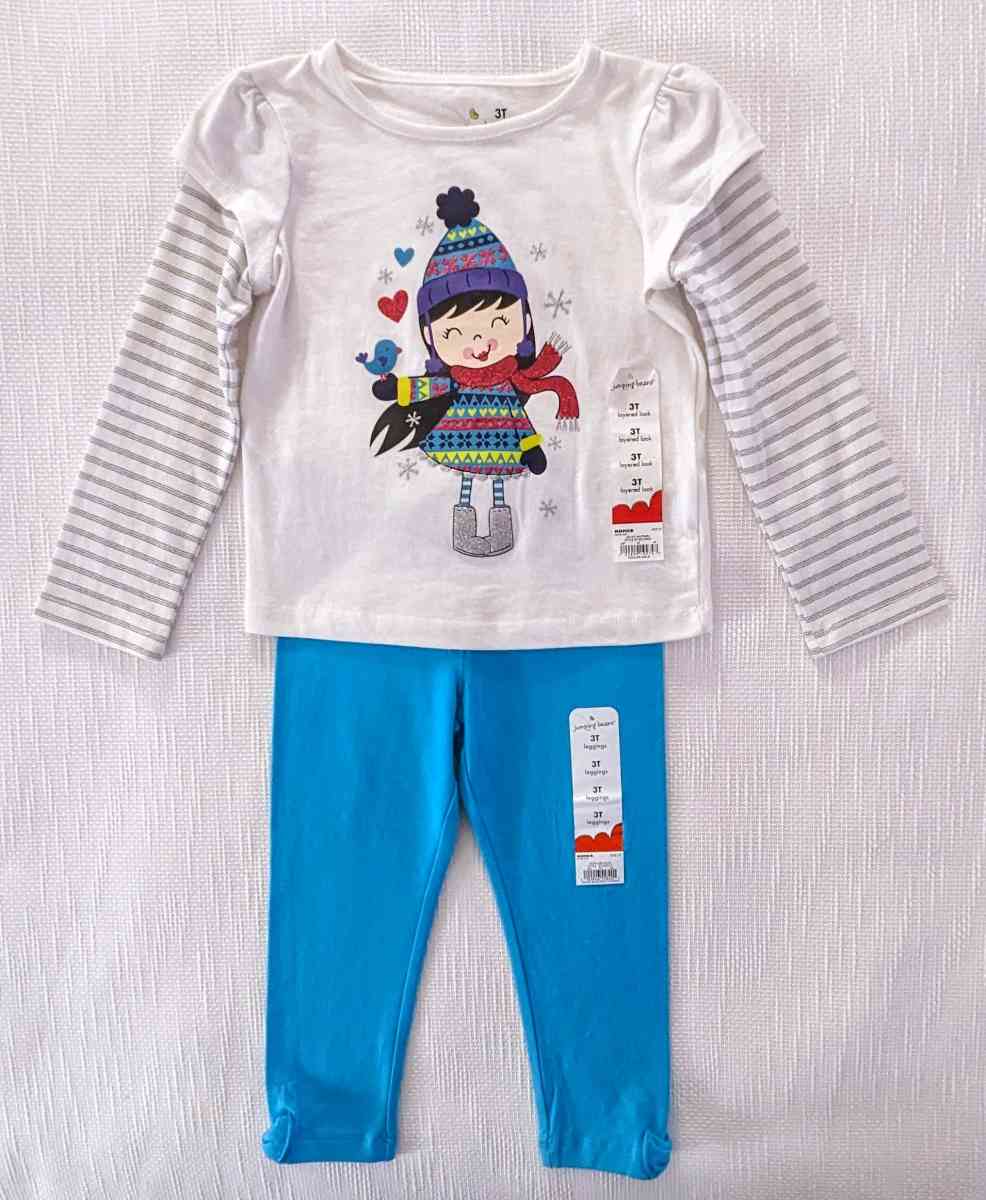 3 pcs Mix and Match Girl Pants Set